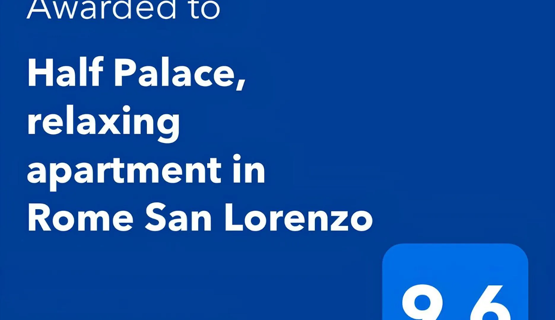 Half Palace, Relaxing Apartment In Rome San Lorenzo